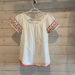 Beach Lunch Lounge | 100% Cotton Boho Style Embroidered Top